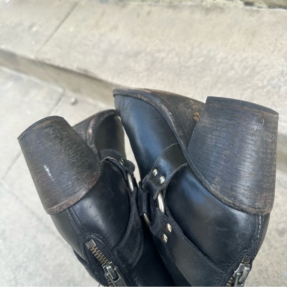 Black Ankle Boots with Buckle Detail - Picture 9 of 9